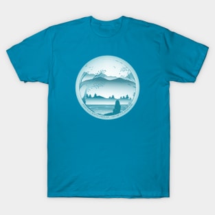 Asheville, NC Design (AVL) #29 Teal T-Shirt